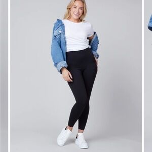 • Spanx • Women’s EcoCare High-Waisted Seamless Leggings Very Black Small